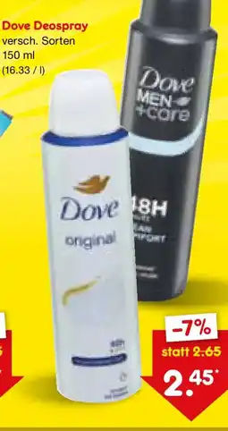 Netto Marken-Discount Dove Deospray Angebot