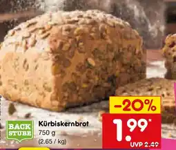 Netto Marken-Discount BACK STUBE Kürbiskernbrot Angebot