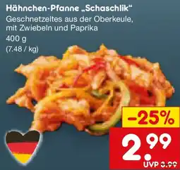 Netto Marken-Discount Hähnchen-Pfanne „Schaschlik" Angebot