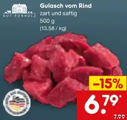 Netto Marken-Discount GUT PONHOLZ Gulasch vom Rind Angebot