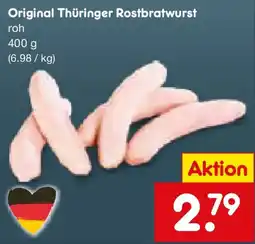 Netto Marken-Discount Original Thüringer Rostbratwurst Angebot