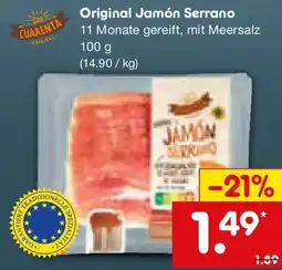 Netto Marken-Discount Original Jamón Serrano Angebot