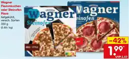Netto Marken-Discount Wagner Flammkuchen oder Steinofen Pizza Angebot