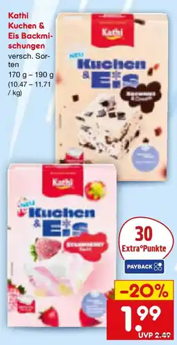Netto Marken-Discount Kathi Kuchen & Eis Backmischungen Angebot