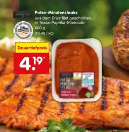 Netto Marken-Discount Puten-Minutensteaks Angebot