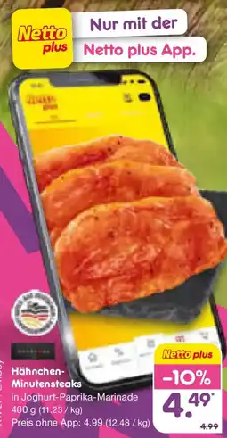 Netto Marken-Discount Hähnchen- Minutensteaks Angebot