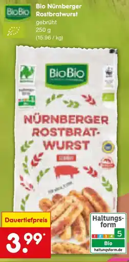 Netto Marken-Discount Bio Nürnberger Rostbratwurst Angebot