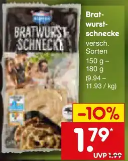 Netto Marken-Discount Bratwurstschnecke Angebot