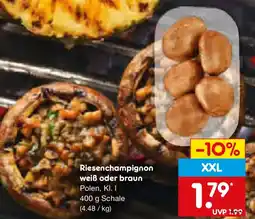 Netto Marken-Discount Riesenchampignon weiß oder braun Angebot
