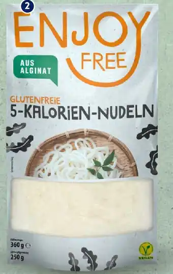 Aldi Süd Enjoy Free! 5 Kalorien Nudeln oder Curcuma Nudeln 360g Angebot