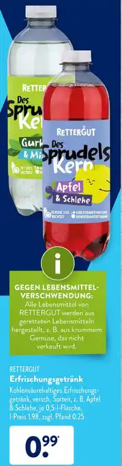 Aldi Süd Rettergut Erfrischungsgetränk 0,5L Angebot