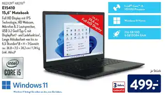 Aldi Süd Medion Akoya E15410 15,6" Notebook Angebot