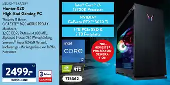 Aldi Süd Medion Erazer Hunter X20 High End Gaming PC Angebot