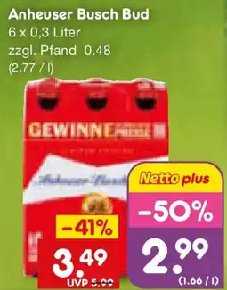Netto Marken-Discount Anheuser Busch Bud Angebot
