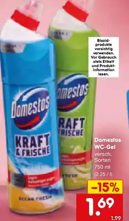 Netto Marken-Discount Domestos WC-Gel Angebot