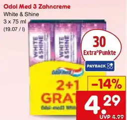 Netto Marken-Discount Odol Med 3 Zahncreme Angebot