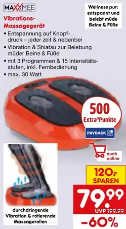 Netto Marken-Discount MAXXMEE Vibrations- Massagegerät Angebot