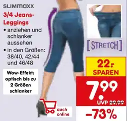 Netto Marken-Discount SLIMMAXX 3/4 Jeans- Leggings Angebot