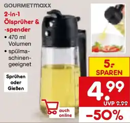 Netto Marken-Discount GOURMETMaxx 2 in 1 Ölsprüher & -spender Angebot