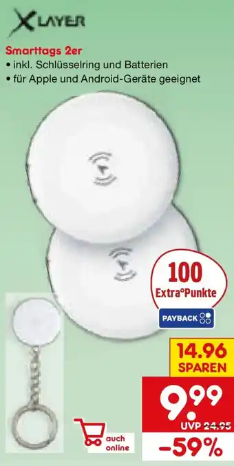 Netto Marken-Discount XLAYER Smarttags 2er Angebot