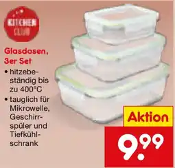 Netto Marken-Discount KITCHEN CLUB Glasdosen, 3er Set Angebot