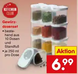 Netto Marken-Discount KITCHEN CLUB Gewürzdosenset Angebot