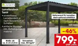 Netto Marken-Discount JUSKYS Lamellendach Tahiti Angebot