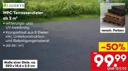 Netto Marken-Discount JUSKYS WPC Terrassendielen ab 2 m² Angebot