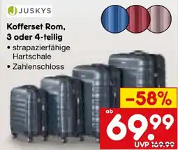 Netto Marken-Discount JUSKYS Kofferset Rom, 3 oder 4-teilig Angebot