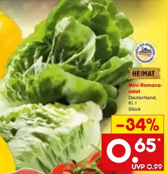 Netto Marken-Discount HEIMAT Mini-Romanasalat Angebot