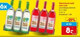 Netto Marken-Discount Weinschorle weiß oder rosé Angebot
