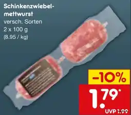 Netto Marken-Discount Schinkenzwiebelmettwurst Angebot