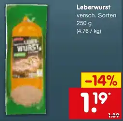 Netto Marken-Discount Leberwurst Angebot