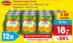 Netto Marken-Discount Beste Ernte Pfirsiche halbe Frucht Angebot