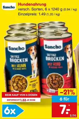 Netto Marken-Discount Sancho Hundenahrung Angebot
