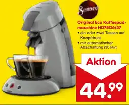 Netto Marken-Discount Original Eco Kaffeepad- maschine HD7806/37 Angebot