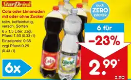 Netto Marken-Discount StarDrink Cola oder Limonaden mit oder ohne Zucker Angebot