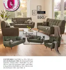 Kabs Polsterwelt 2-sitzer mika Angebot