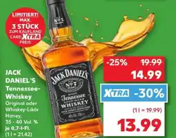 Kaufland JACK DANIEL'S Tennessee- Whiskey Angebot