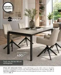 Kabs Polsterwelt Stuhl mit armlehne tevel Angebot
