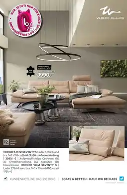 Kabs Polsterwelt W.schillig ecksofa 16741 seventy 5 Angebot