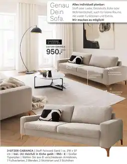 Kabs Polsterwelt 3-sitzer cabianca Angebot