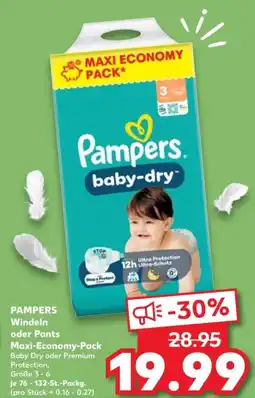 Kaufland PAMPERS Windeln oder Pants Maxi-Economy-Pack Angebot