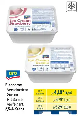 METRO aro Eiscreme Angebot