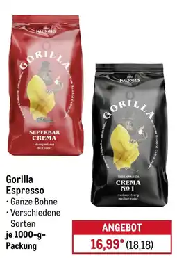 METRO Gorilla Espresso Angebot