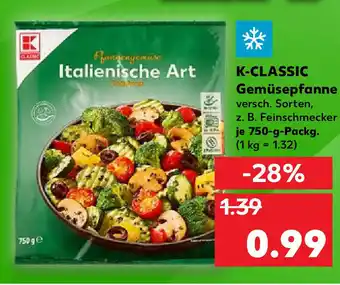 Kaufland K-Classic Gemüsepfanne je 750g-Packg Angebot