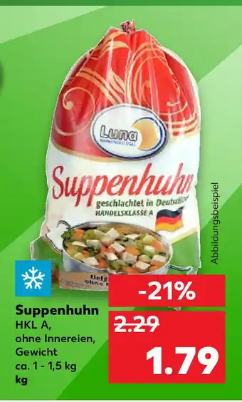 Kaufland Suppenhuhn HKL A. ohne Innereien, Gewicht 1,5 kg Angebot