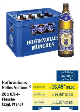 METRO Hofbräuhaus Helles Vollbier Angebot