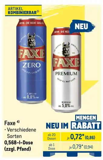 METRO Faxe Angebot