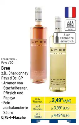 METRO Bree Z.B.: Chardonnay Pays d'Oc IGP Angebot